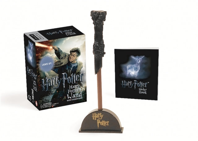 Harry Potter Wizard's Wand with Sticker Book : Lights Up!-9780762459377