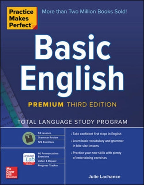 Practice Makes Perfect: Basic English, Premium Third Edition-9781260143720