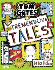 Tom Gates 18 - Ten Tremendous Tales - comes with a signed bookplate and... a superb Pin